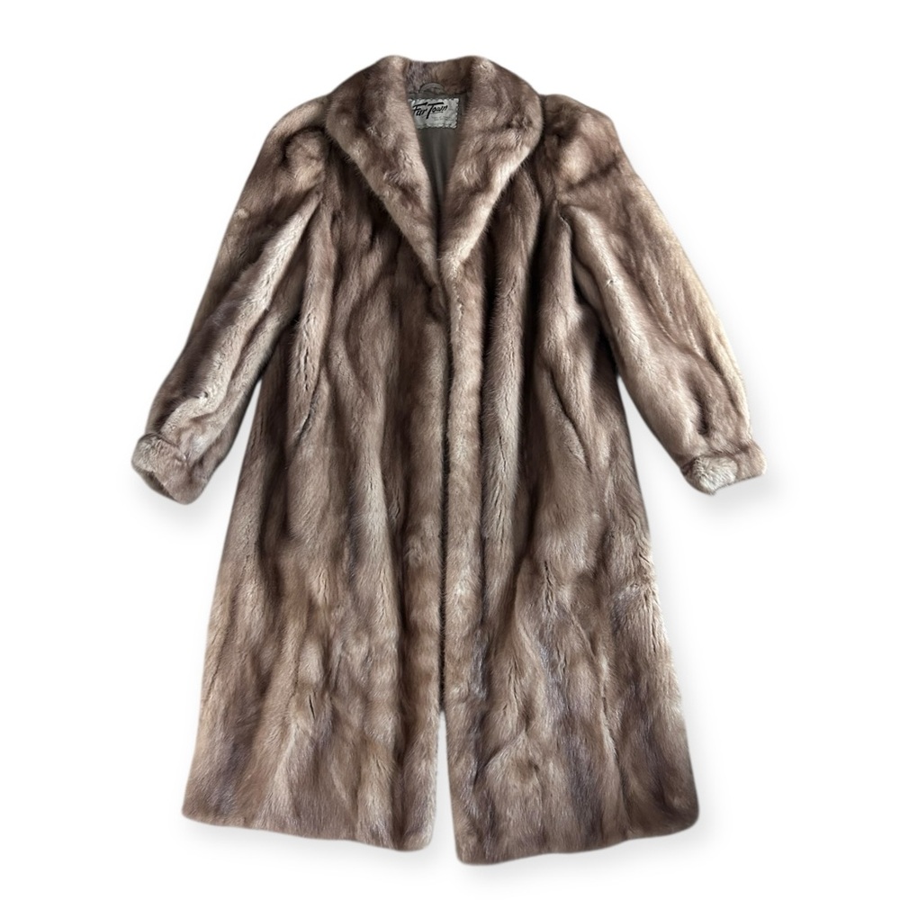 Vintage Mink Fur Coat Full Length Old Hollywood Glam